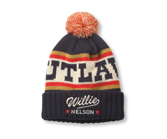 Willie Nelson Pillow Knit Pom-Pom Beanie