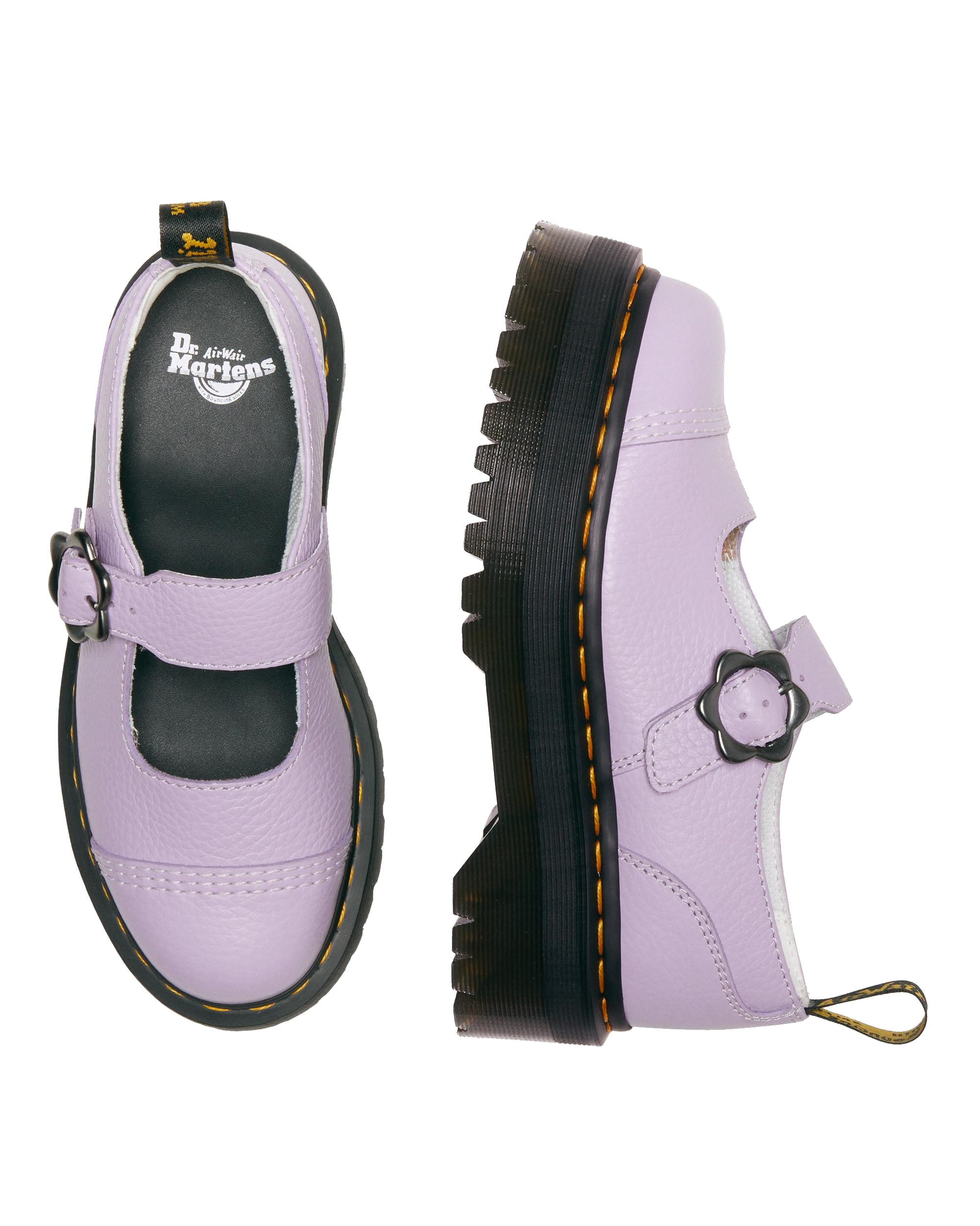 Addina Flower Buckle Platforms