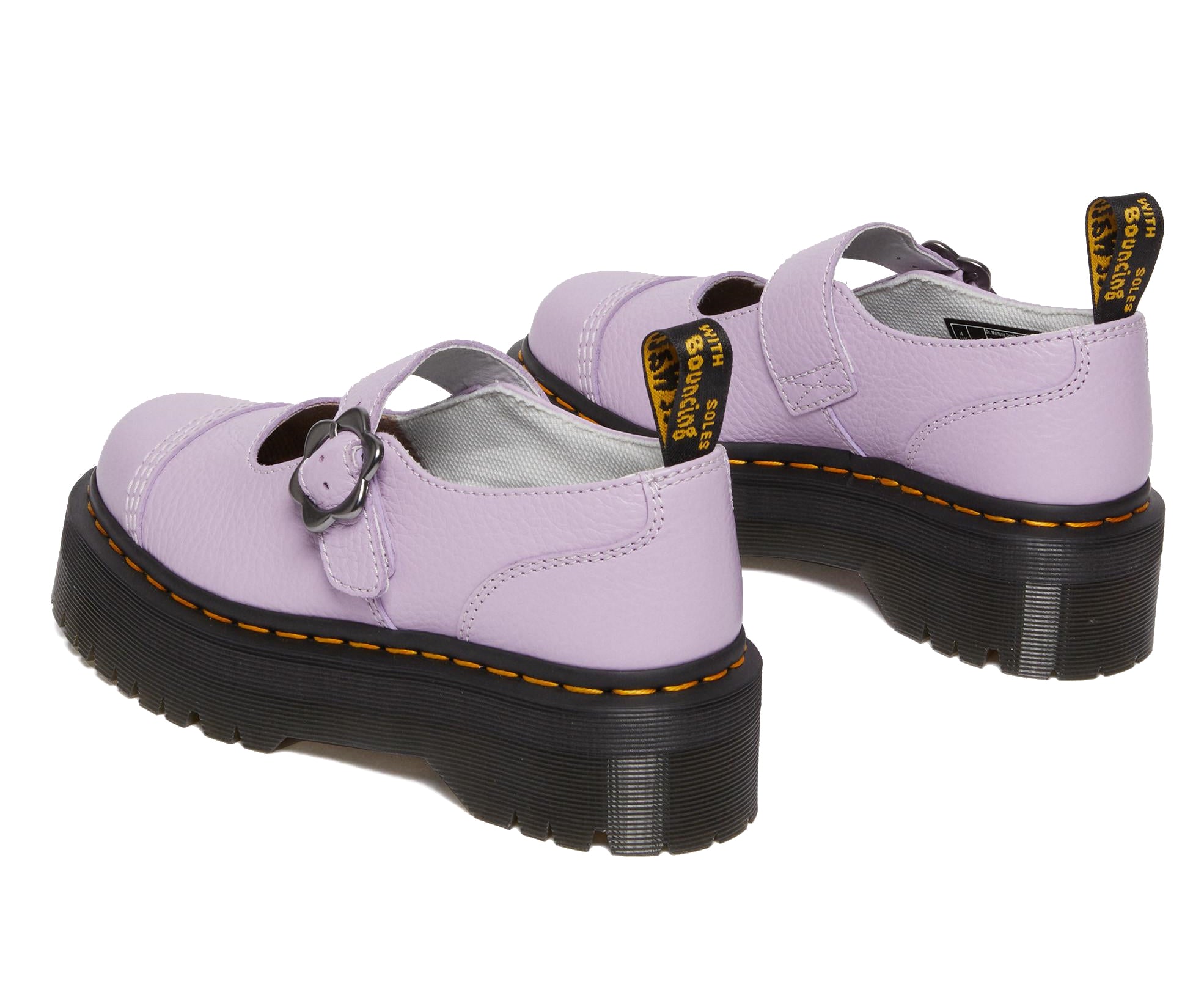 Addina Flower Buckle Platforms