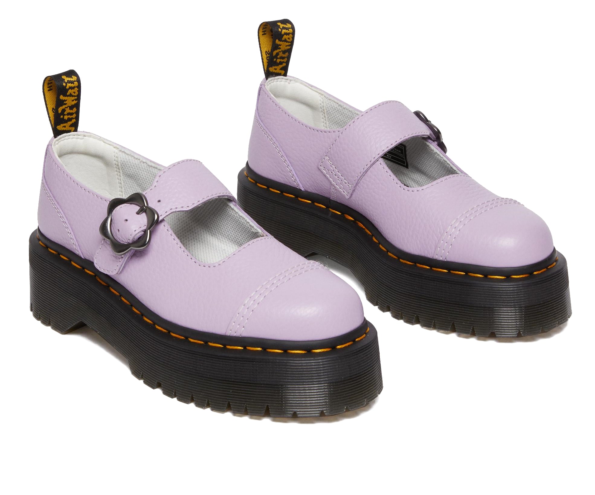 Addina Flower Buckle Platforms
