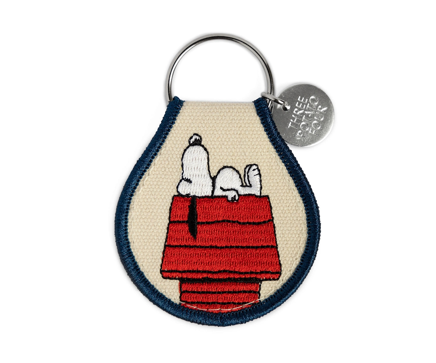 Snoopy Doghouse Patch Keychain