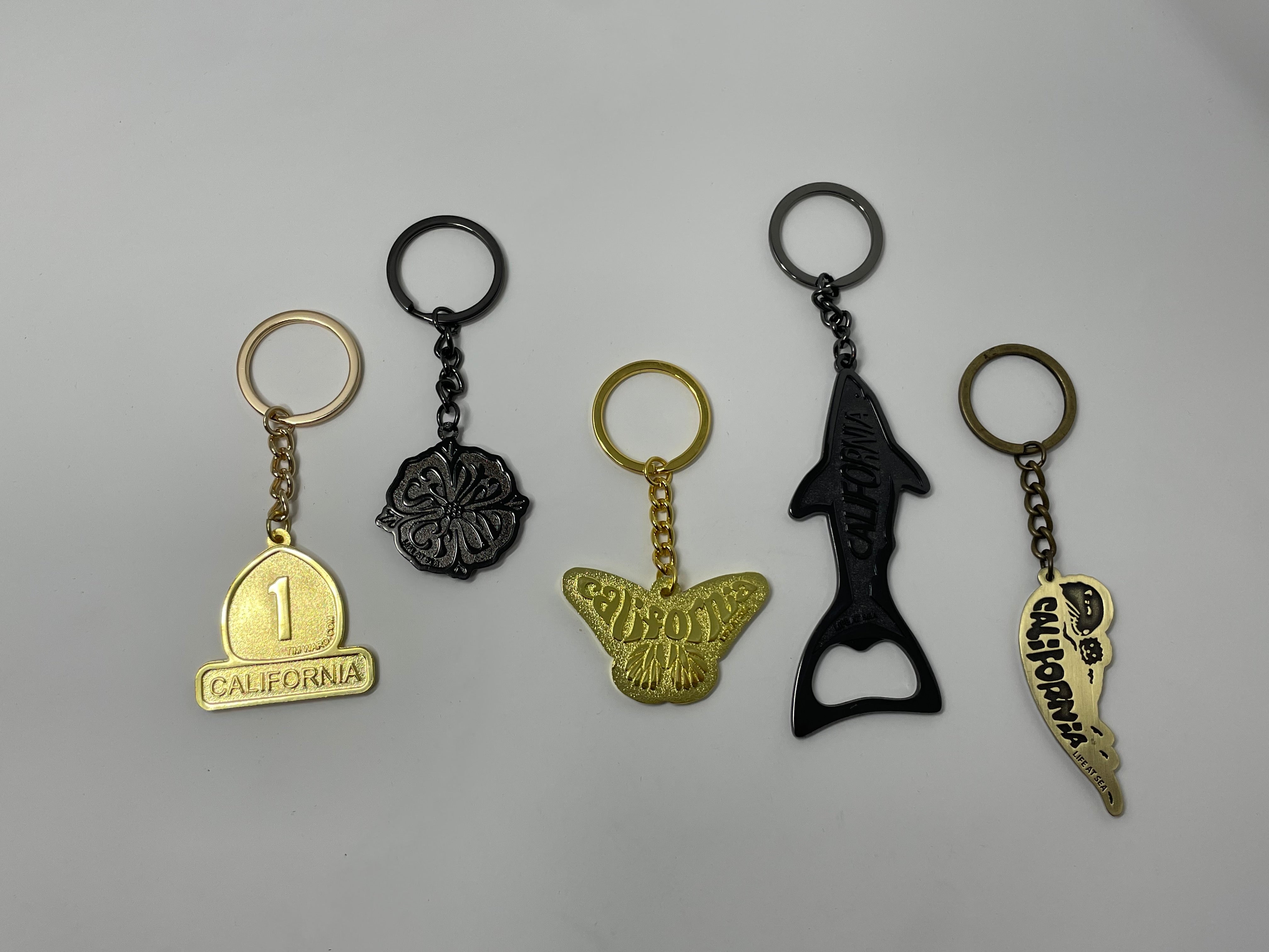 Back of Santa Cruz Highway One, Santa Cruz Poppy, Santa Cruz Butterfly, Santa Cruz Shark Bottle Opener, Santa Cruz Sea Otter