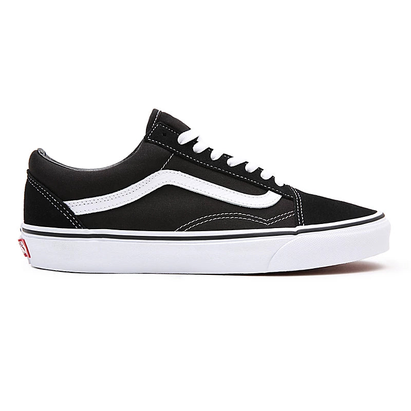 Vans old skool top black size 8