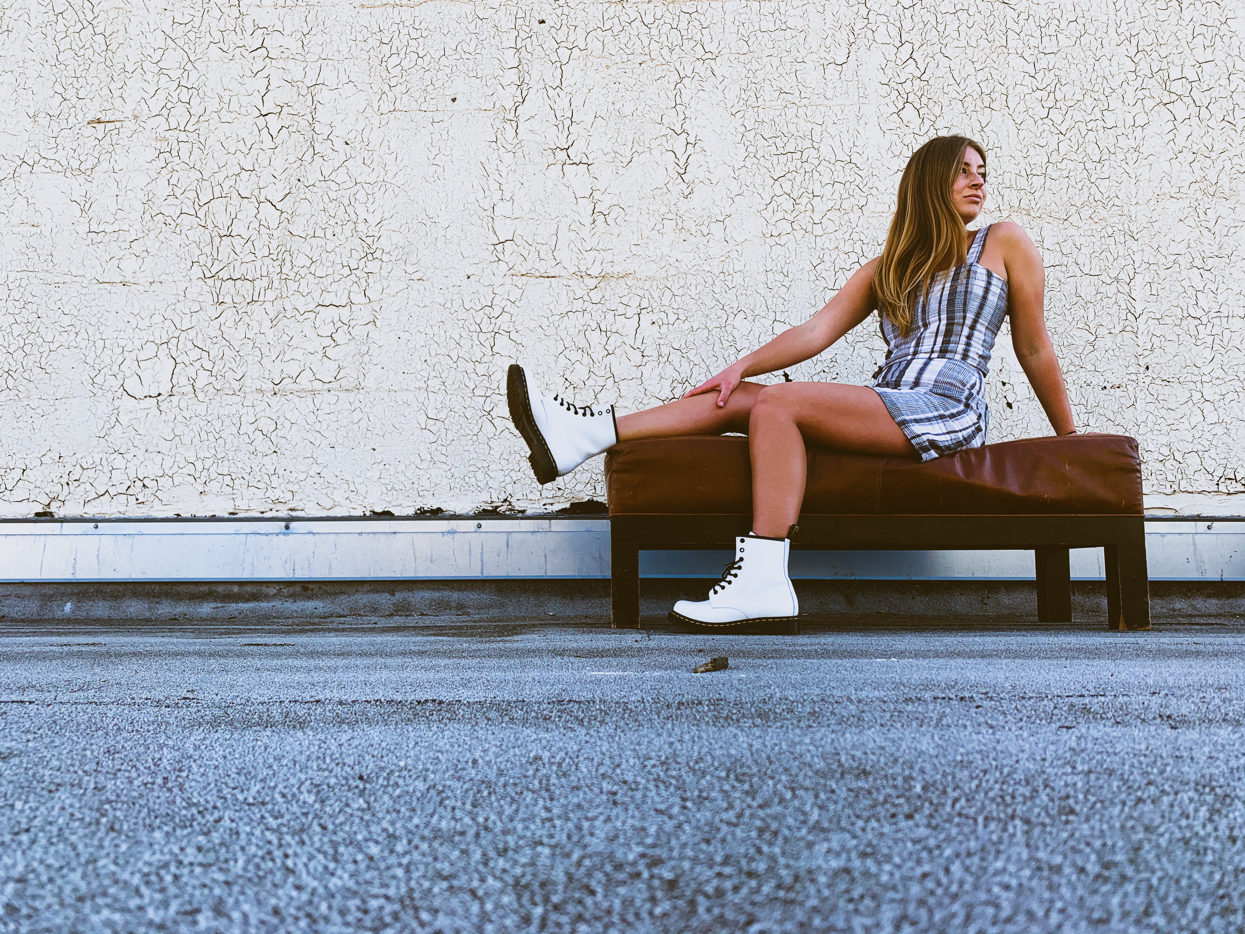 White dr martens style 1460