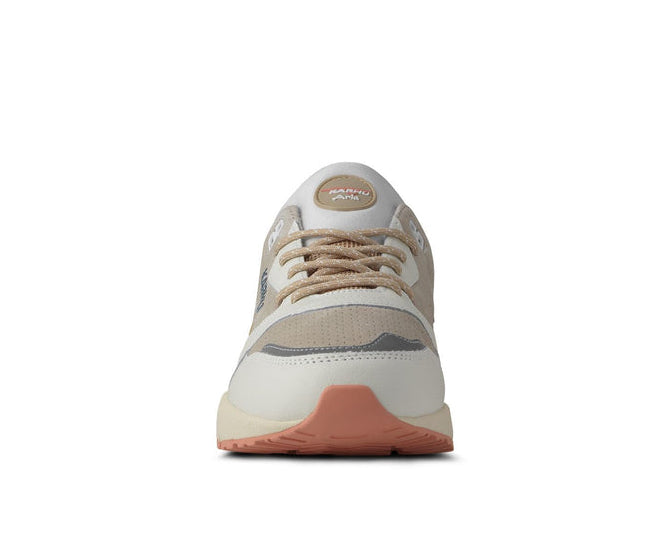 A taupe and tan sneaker from Karhu.