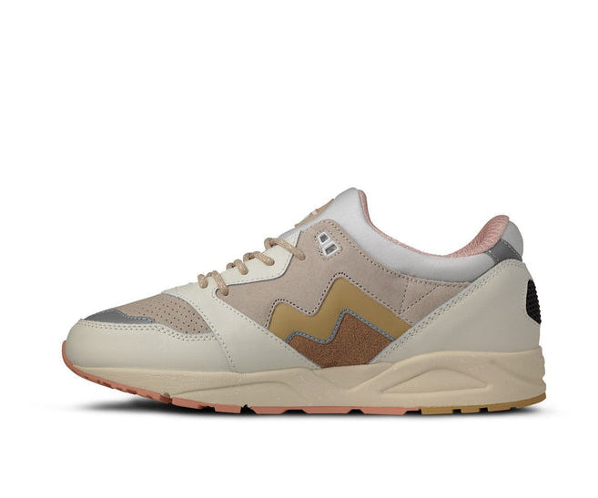 A taupe and tan sneaker from Karhu.