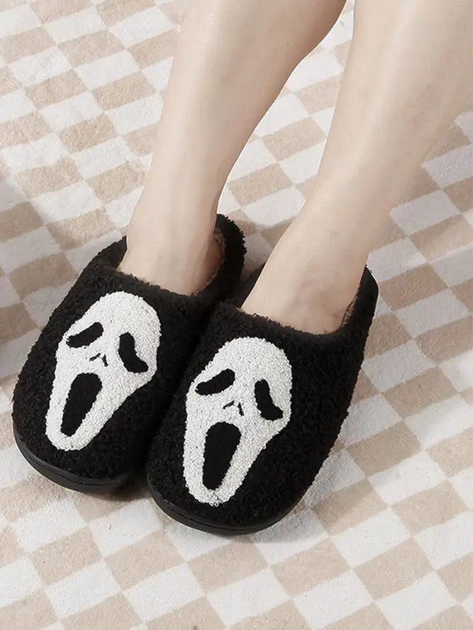 Ghost Face House Slippers