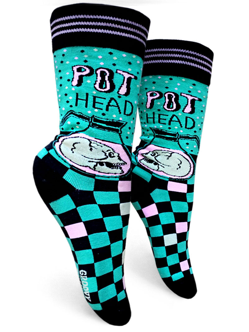 Women’s Pot Head Crew Socks
