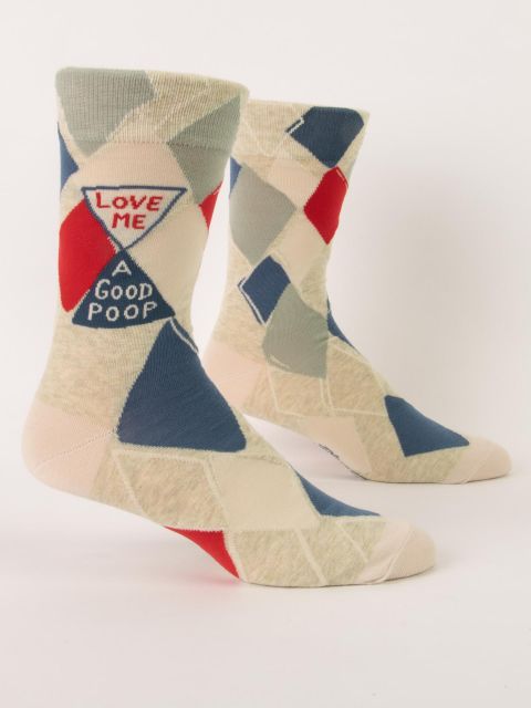 Men’s Love Me A Good Poop Crew Socks