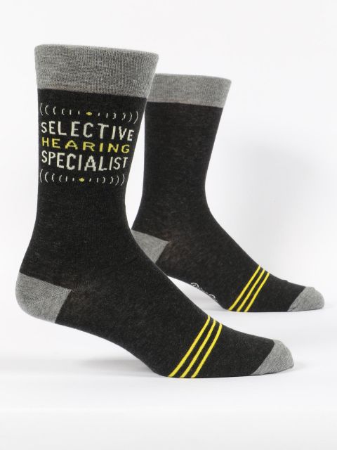 Men’s Selective Hearing Crew Socks