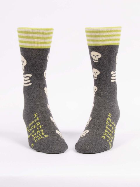 Men’s I Almost Died But It Was Just A Cold Crew Socks