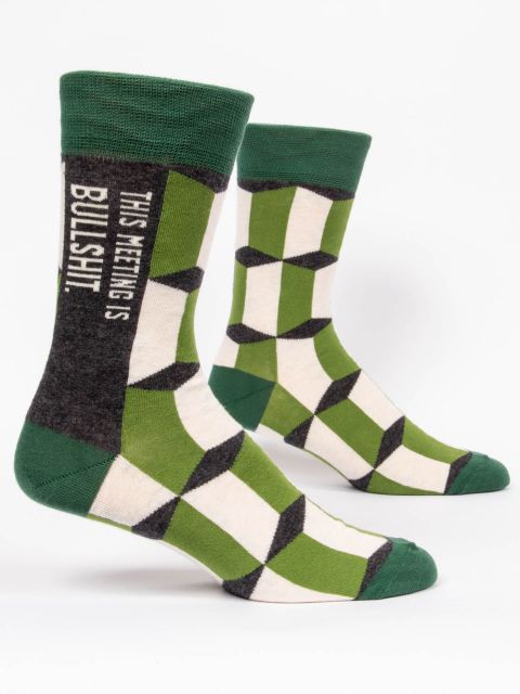 Men’s This Meeting Is Bullshit Crew Socks