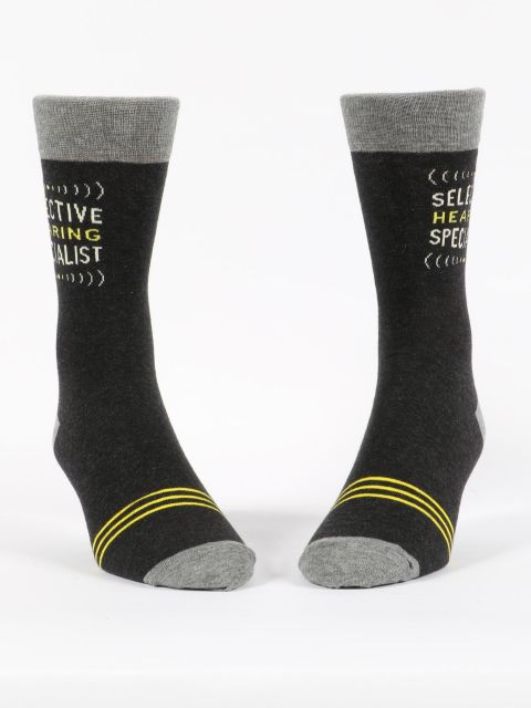 Men’s Selective Hearing Crew Socks