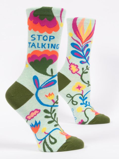 Women’s Stop Talking Crew Socks