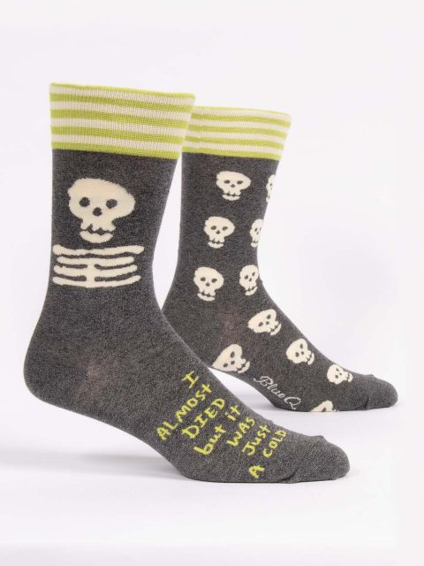 Men’s I Almost Died But It Was Just A Cold Crew Socks