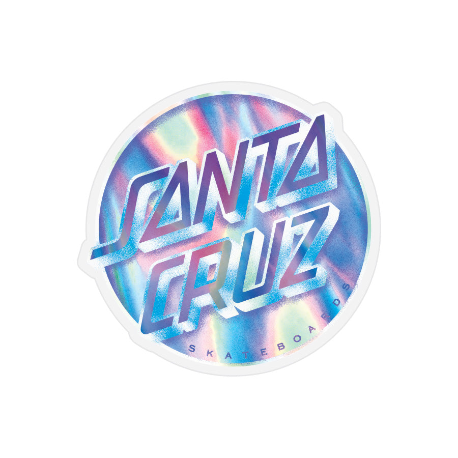 Iridescent Santa Cruz Sticker