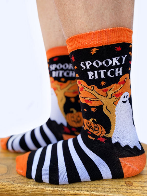 Women’s Spooky Bitch Crew Socks