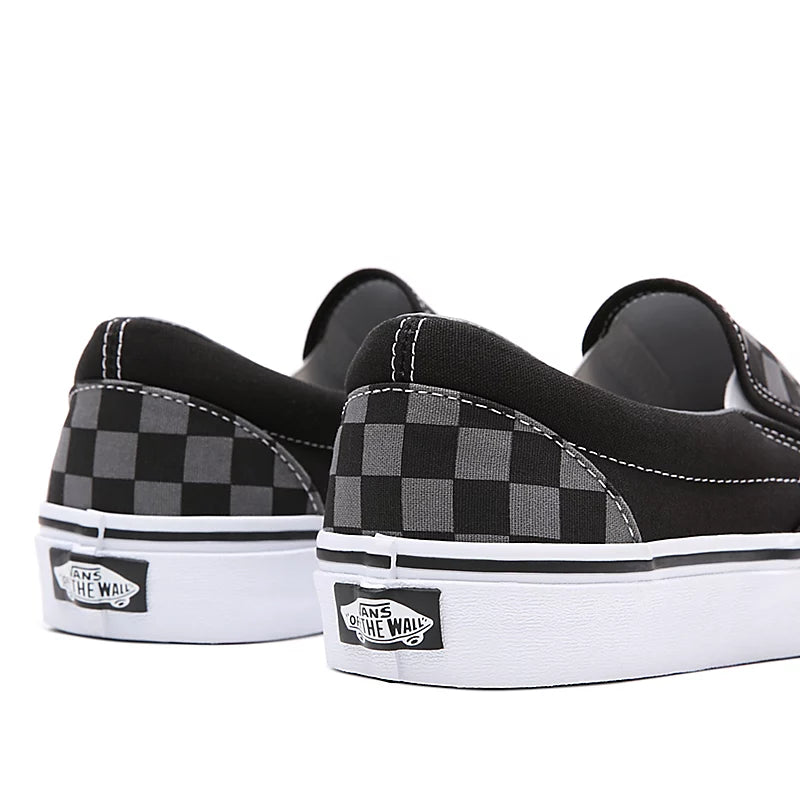 Checkerboard slip on vans grey shop