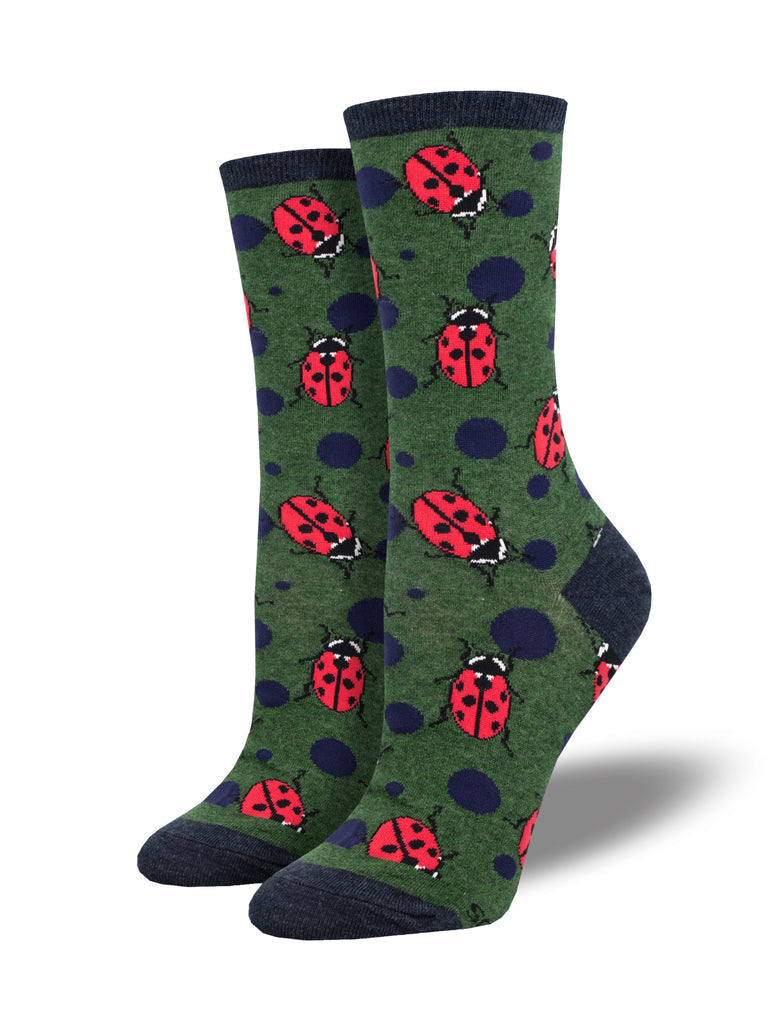 Women's Ladybugs Crew Socks