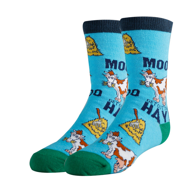 Kids' Mooo Over Crew Socks