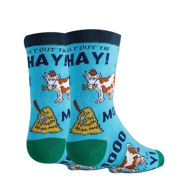 Kids' Mooo Over Crew Socks