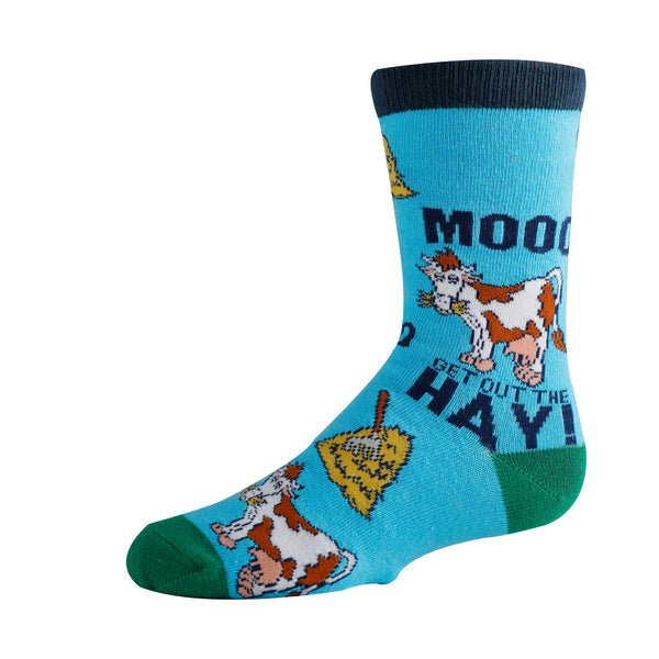 Kids' Mooo Over Crew Socks